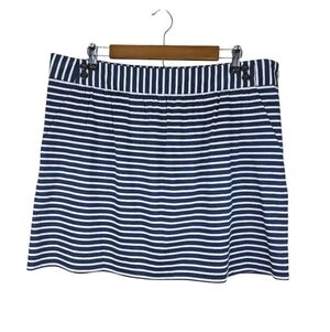 NWT Vineyard Vines Sailing Stripe Cotton Zip Mini Skirt Blue Blazer Size 16